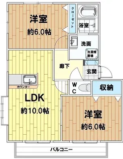アンナハイム【1階】の間取り