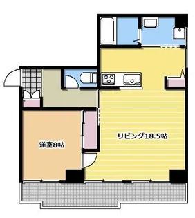 Jスクエア高岳【6階】の間取り