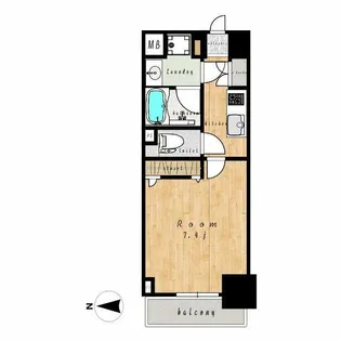 コンシェリア上野【8階】の間取り