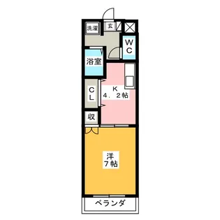 メゾン大橋II【1階】の間取り