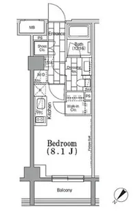ONE ROOF FLAT TSUKISHIMA【3階】の間取り
