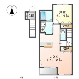 カレラB【2階】の間取り