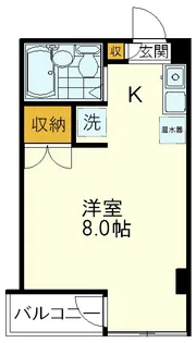 北町マンションK-0【3階】の間取り