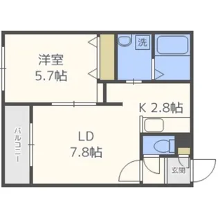 LIGHTNING BLD(ライトニングビル)【5階】の間取り