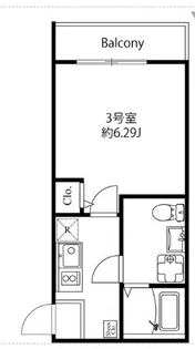 modern glad 保土ヶ谷【1階】の間取り