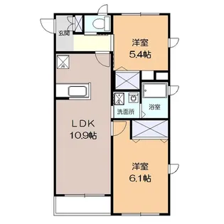 ハイツプラムウッズII【2階】の間取り