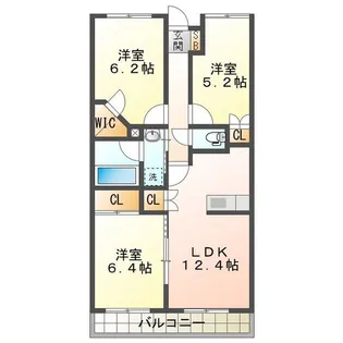 パレ久保田【5階】の間取り