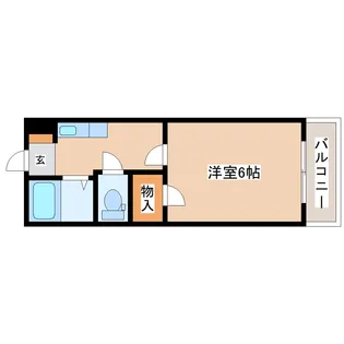 エクセランス・ド・花京院【1階】の間取り