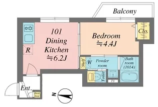 Grande Shakujiidai【1階】の間取り