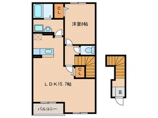 サニ-ヒルズノ-スA【2階】の間取り