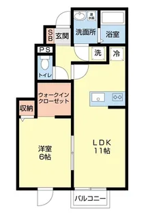 オーキッドB【1階】の間取り