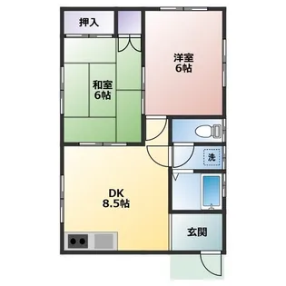 美光ハイツ【1階】の間取り