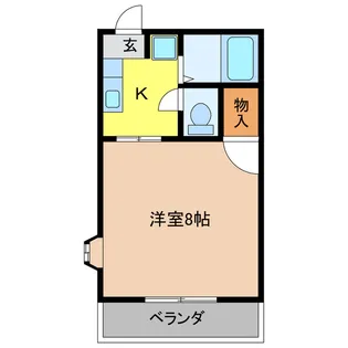 ジュネスアゲハ【2階】の間取り