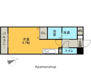 リンデンバウムはません【4階】の間取り