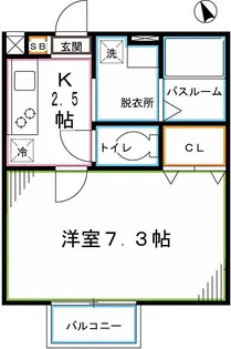 ドゥーピエース【1階】の間取り