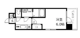 エスリード大阪NAGAHORI GATE【5階】の間取り
