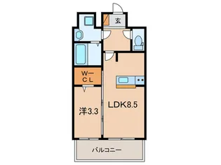プレサンス神戸長田マリエント【10階】の間取り