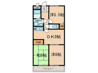 フロ-レン京町【2階】の間取り