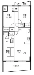 グランディパーク【4階】の間取り