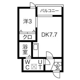 メリディアン迫参番館【1階】の間取り