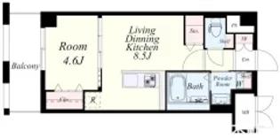 ベルコルティーレ【5階】の間取り