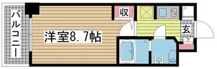 S RESIDENCE神戸磯上通【8階】の間取り