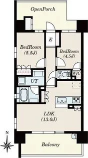 Alivis金山East【10階】の間取り