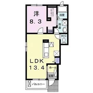 アクアルーチェ 牛津II【1階】の間取り