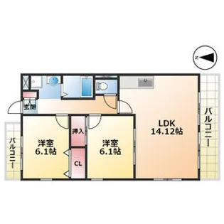 ハイツガーデン【3階】の間取り