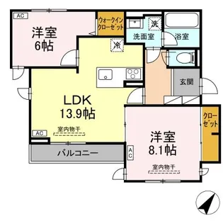 TORISIA向中野 IV【2階】の間取り