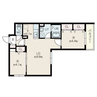 ファランドール発寒【2階】の間取り