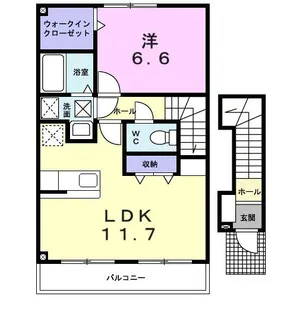 サンセ-ルI【2階】の間取り