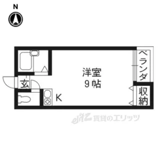 スクエアコート津田【3階】の間取り