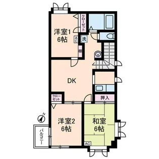 レジデンス大森【2階】の間取り