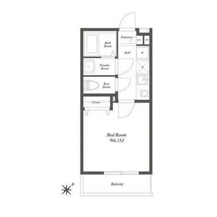 ブランミュール横浜鶴見III【3階】の間取り