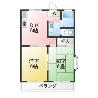 第一スターレジデンス【2階】の間取り