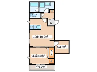 グレイスカーサ【2階】の間取り
