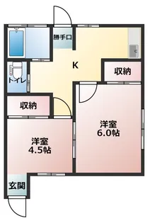 篠田コーポ【1階】の間取り