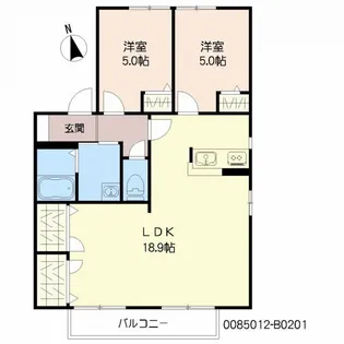 アン ファミール B棟 ♯【2階】の間取り