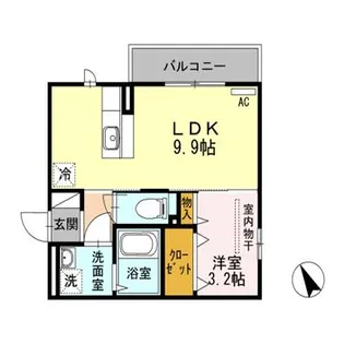 プリムヴェールEAST【3階】の間取り