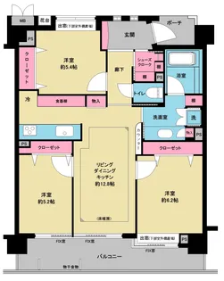 ヴェルビュ蒲田本町【2階】の間取り