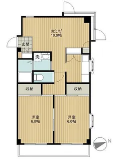 プレイン西船【2階】の間取り