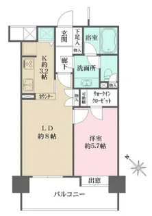 ファミール表参道ベルファース【8階】の間取り