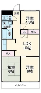 コート・ドゥ・ピエール【3階】の間取り