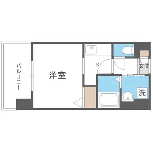 メイクス博多石城【7階】の間取り