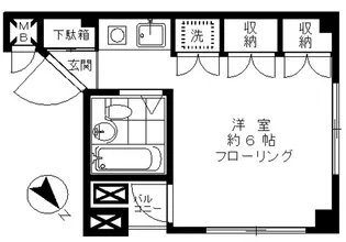 ウエストスカイ【2階】の間取り