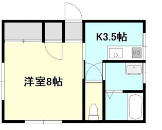 コーポかすみ【3階】の間取り
