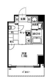 市ヶ谷仲之町ヒルズ クレスト:North棟【2階】の間取り