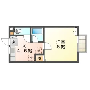 CHE-VOUS(シェヴー)【1階】の間取り