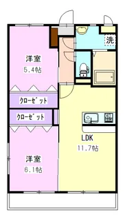 絆パレス 105【1階】の間取り